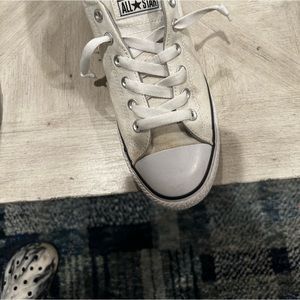 Used white sneakers worn a few times looks like New original price 65.00